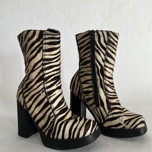 Vintage Steven Madden Chunky Heel Boots